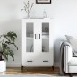vidaXL Highboard Weiß 69,5x31x115 cm Holzwerkstoff vidaXL Highboard Weiß 69,5x31x115 cm Holzwerkstoff