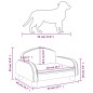 vidaXL Hundebett Hellgrau 50x40x30 cm Stoff vidaXL Hundebett Hellgrau 50x40x30 cm Stoff