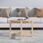 vidaXL Couchtisch Ø 62,5x45 cm Massivholz Kiefer vidaXL Couchtisch Ø 62,5x45 cm Massivholz Kiefer