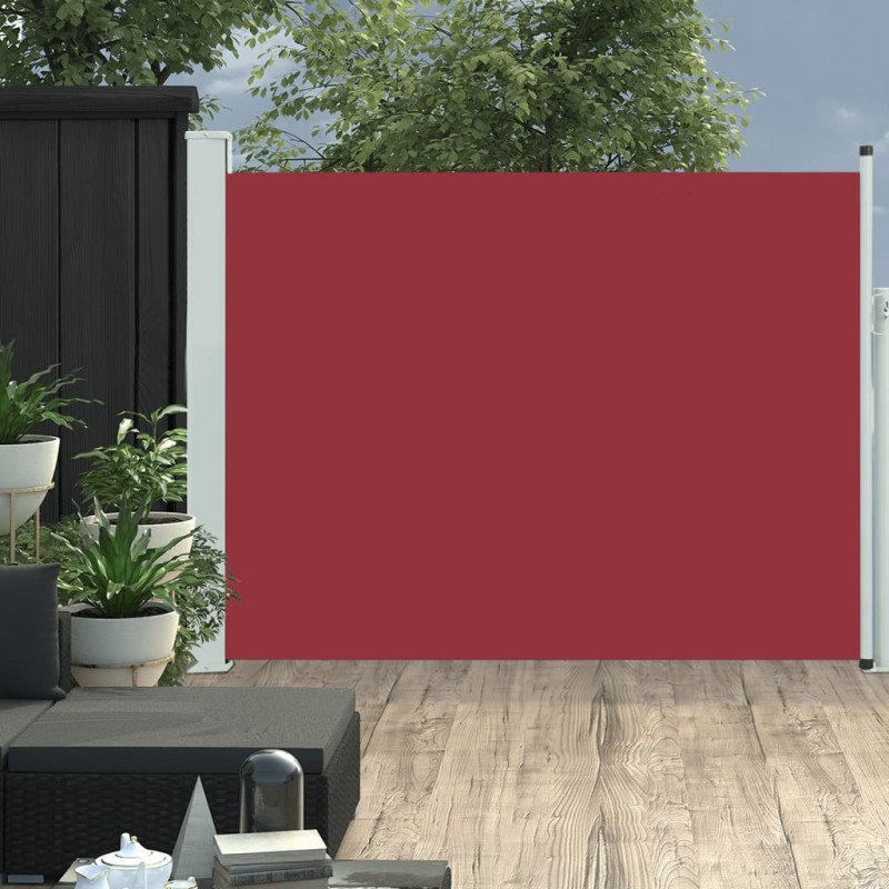 vidaXL Seitenmarkise Ausziehbar 140x500 cm Rot vidaXL Seitenmarkise Ausziehbar 140x500 cm Rot