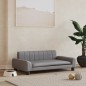 Hundebett Grau 90x53x30 cm Kunstleder Hundebett Grau 90x53x30 cm Kunstleder