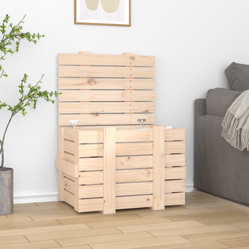 vidaXL Truhe 58x40,5x42 cm Massivholz Kiefer vidaXL Truhe 58x40,5x42 cm Massivholz Kiefer