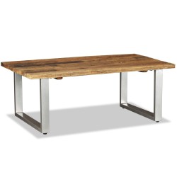 vidaXL Couchtisch Recyceltes Massivholz 100x60x38 cm