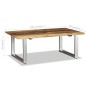 vidaXL Couchtisch Recyceltes Massivholz 100x60x38 cm vidaXL Couchtisch Recyceltes Massivholz 100x60x38 cm