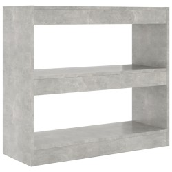 vidaXL Bücherregal/Raumteiler Betongrau 80x30x72 cm