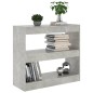 vidaXL Bücherregal/Raumteiler Betongrau 80x30x72 cm vidaXL Bücherregal/Raumteiler Betongrau 80x30x72 cm