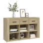 vidaXL Sideboard Sonoma-Eiche 100x30x59,5 cm Holzwerkstoff vidaXL Sideboard Sonoma-Eiche 100x30x59,5 cm Holzwerkstoff