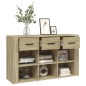 vidaXL Sideboard Sonoma-Eiche 100x30x59,5 cm Holzwerkstoff vidaXL Sideboard Sonoma-Eiche 100x30x59,5 cm Holzwerkstoff