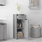 vidaXL Badschrank Grau Sonoma 32x34x90 cm Holzwerkstoff vidaXL Badschrank Grau Sonoma 32x34x90 cm Holzwerkstoff