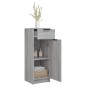 vidaXL Badschrank Grau Sonoma 32x34x90 cm Holzwerkstoff vidaXL Badschrank Grau Sonoma 32x34x90 cm Holzwerkstoff