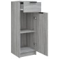 vidaXL Badschrank Grau Sonoma 32x34x90 cm Holzwerkstoff vidaXL Badschrank Grau Sonoma 32x34x90 cm Holzwerkstoff