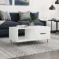 vidaXL Couchtisch Weiß 90x50x40 cm Holzwerkstoff vidaXL Couchtisch Weiß 90x50x40 cm Holzwerkstoff