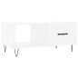 vidaXL Couchtisch Weiß 90x50x40 cm Holzwerkstoff vidaXL Couchtisch Weiß 90x50x40 cm Holzwerkstoff