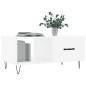 vidaXL Couchtisch Weiß 90x50x40 cm Holzwerkstoff vidaXL Couchtisch Weiß 90x50x40 cm Holzwerkstoff