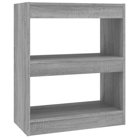 vidaXL Bücherregal/Raumteiler Grau Sonoma 60x30x72 cm