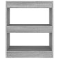vidaXL Bücherregal/Raumteiler Grau Sonoma 60x30x72 cm vidaXL Bücherregal/Raumteiler Grau Sonoma 60x30x72 cm