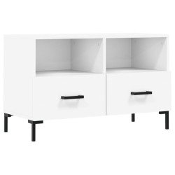 vidaXL TV-Schrank Weiß 80x36x50 cm Holzwerkstoff