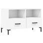 vidaXL TV-Schrank Weiß 80x36x50 cm Holzwerkstoff vidaXL TV-Schrank Weiß 80x36x50 cm Holzwerkstoff
