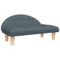 Hundebett Dunkelgrau 70x52x30 cm Stoff Hundebett Dunkelgrau 70x52x30 cm Stoff