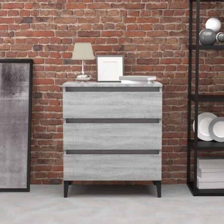  vidaXL Sideboard Grau Sonoma 60x35x69 cm Holzwerkstoff