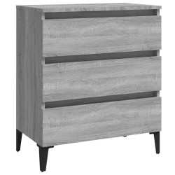  vidaXL Sideboard Grau Sonoma 60x35x69 cm Holzwerkstoff