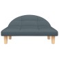Hundebett Dunkelgrau 70x52x30 cm Stoff Hundebett Dunkelgrau 70x52x30 cm Stoff