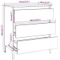 vidaXL Sideboard Grau Sonoma 60x35x69 cm Holzwerkstoff vidaXL Sideboard Grau Sonoma 60x35x69 cm Holzwerkstoff