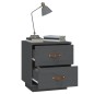 vidaXL Nachttisch Grau 40x34x45 cm Massivholz Kiefer vidaXL Nachttisch Grau 40x34x45 cm Massivholz Kiefer