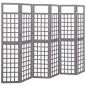 vidaXL 6-tlg. Paravent/Spalier Massivholz Tanne Grau 242,5x180 cm vidaXL 6-tlg. Paravent/Spalier Massivholz Tanne Grau 242,5x180 cm