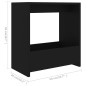 vidaXL Beistelltisch Schwarz 50x26x50 cm Holzwerkstoff vidaXL Beistelltisch Schwarz 50x26x50 cm Holzwerkstoff