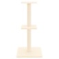 Kratzbaum mit Sisal-Kratzsäulen Creme 73 cm Kratzbaum mit Sisal-Kratzsäulen Creme 73 cm
