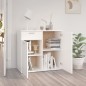 vidaXL Sideboard Weiß 80x36x75 cm Holzwerkstoff vidaXL Sideboard Weiß 80x36x75 cm Holzwerkstoff