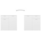 vidaXL Sideboard Weiß 80x36x75 cm Holzwerkstoff vidaXL Sideboard Weiß 80x36x75 cm Holzwerkstoff