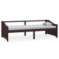 vidaXL Tagesbett 3-Sitzer Dunkelbraun Massivholz Kiefer 90x200 cm vidaXL Tagesbett 3-Sitzer Dunkelbraun Massivholz Kiefer 90x200 cm