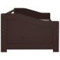 vidaXL Tagesbett 3-Sitzer Dunkelbraun Massivholz Kiefer 90x200 cm vidaXL Tagesbett 3-Sitzer Dunkelbraun Massivholz Kiefer 90x200 cm