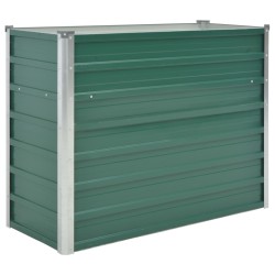 vidaXL Garten-Hochbeet Verzinkter Stahl 100x40x77 cm Grün