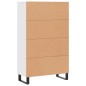 vidaXL Highboard Weiß 69,5x31x115 cm Holzwerkstoff vidaXL Highboard Weiß 69,5x31x115 cm Holzwerkstoff