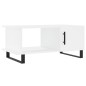 vidaXL Couchtisch Weiß 90x50x40 cm Holzwerkstoff vidaXL Couchtisch Weiß 90x50x40 cm Holzwerkstoff