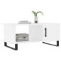 vidaXL Couchtisch Weiß 90x50x40 cm Holzwerkstoff vidaXL Couchtisch Weiß 90x50x40 cm Holzwerkstoff