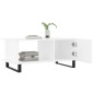 vidaXL Couchtisch Weiß 90x50x40 cm Holzwerkstoff vidaXL Couchtisch Weiß 90x50x40 cm Holzwerkstoff