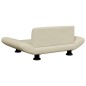 vidaXL Hundebett Creme 70x45x28 cm Kunstleder vidaXL Hundebett Creme 70x45x28 cm Kunstleder