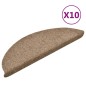 vidaXL Selbstklebende Treppenmatten 10 Stk. Creme 56x17x3cm Nadelvlies vidaXL Selbstklebende Treppenmatten 10 Stk. Creme 56x17x3cm Nadelvlies