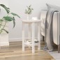 vidaXL Couchtisch Weiß Ø 40x60 cm Massivholz Kiefer vidaXL Couchtisch Weiß Ø 40x60 cm Massivholz Kiefer