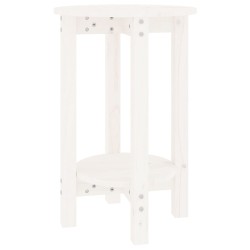 vidaXL Couchtisch Weiß Ø 40x60 cm Massivholz Kiefer