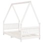 vidaXL Kinderbett Weiß 80x160 cm Massivholz Kiefer vidaXL Kinderbett Weiß 80x160 cm Massivholz Kiefer