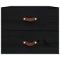 vidaXL Wand-Nachttisch Schwarz 50x36x40 cm vidaXL Wand-Nachttisch Schwarz 50x36x40 cm