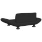 Hundebett Schwarz 70x45x28 cm Stoff Hundebett Schwarz 70x45x28 cm Stoff
