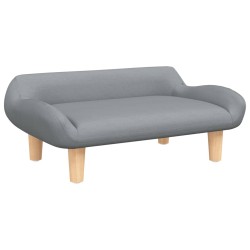 vidaXL Hundebett Hellgrau 70x40x24 cm Stoff