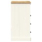 vidaXL Kommode VIGO Weiß 80x40x76 cm Massivholz Kiefer vidaXL Kommode VIGO Weiß 80x40x76 cm Massivholz Kiefer