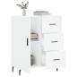 vidaXL Sideboard Weiß 69,5x34x90 cm Holzwerkstoff vidaXL Sideboard Weiß 69,5x34x90 cm Holzwerkstoff